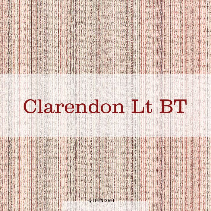 Clarendon Lt BT example